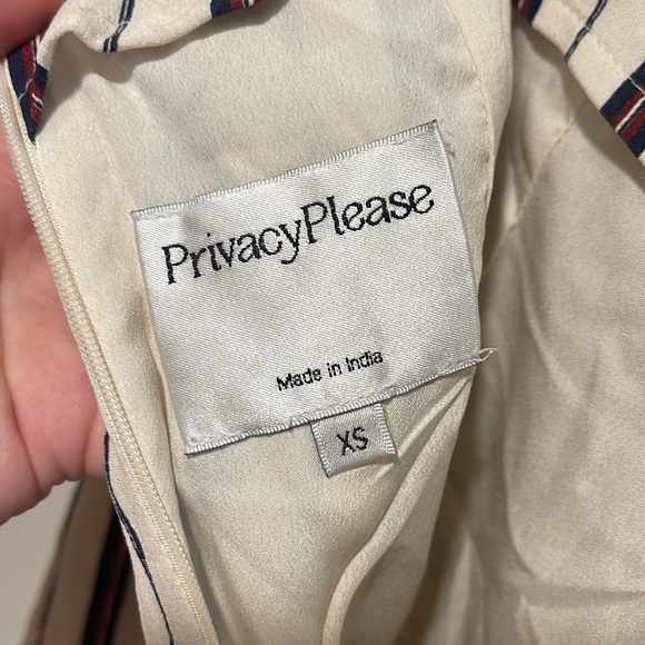 Privacy Please Emory Striped Skort XS Faux Wrap Skirt - Picture 8 of 8